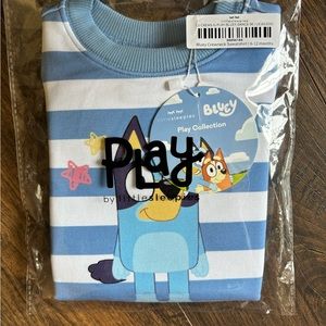 LITTLE SLEEPIES BLUEY CREWNECK 6-12 months NIB